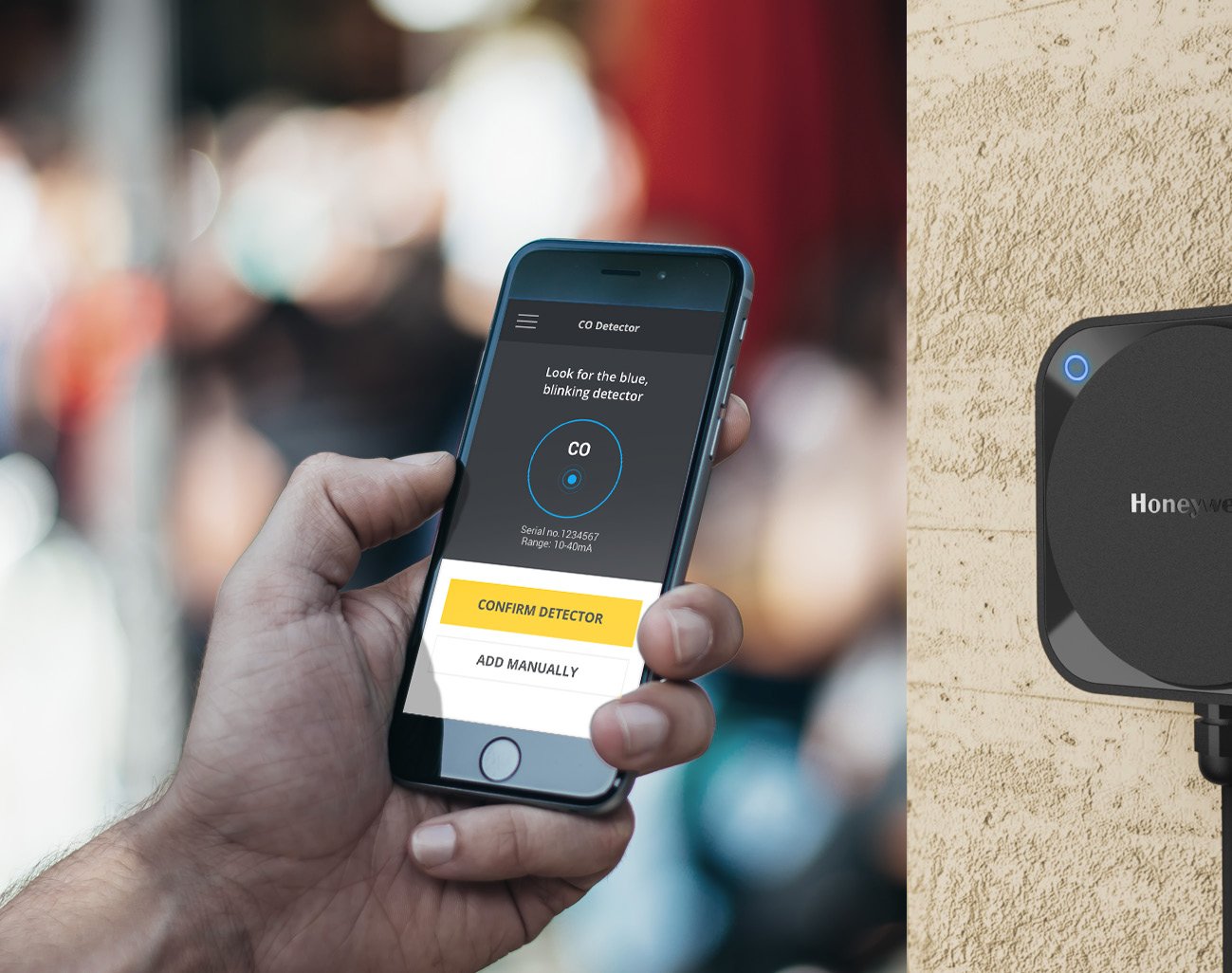 Honeywell Sensepoint app and gas detector